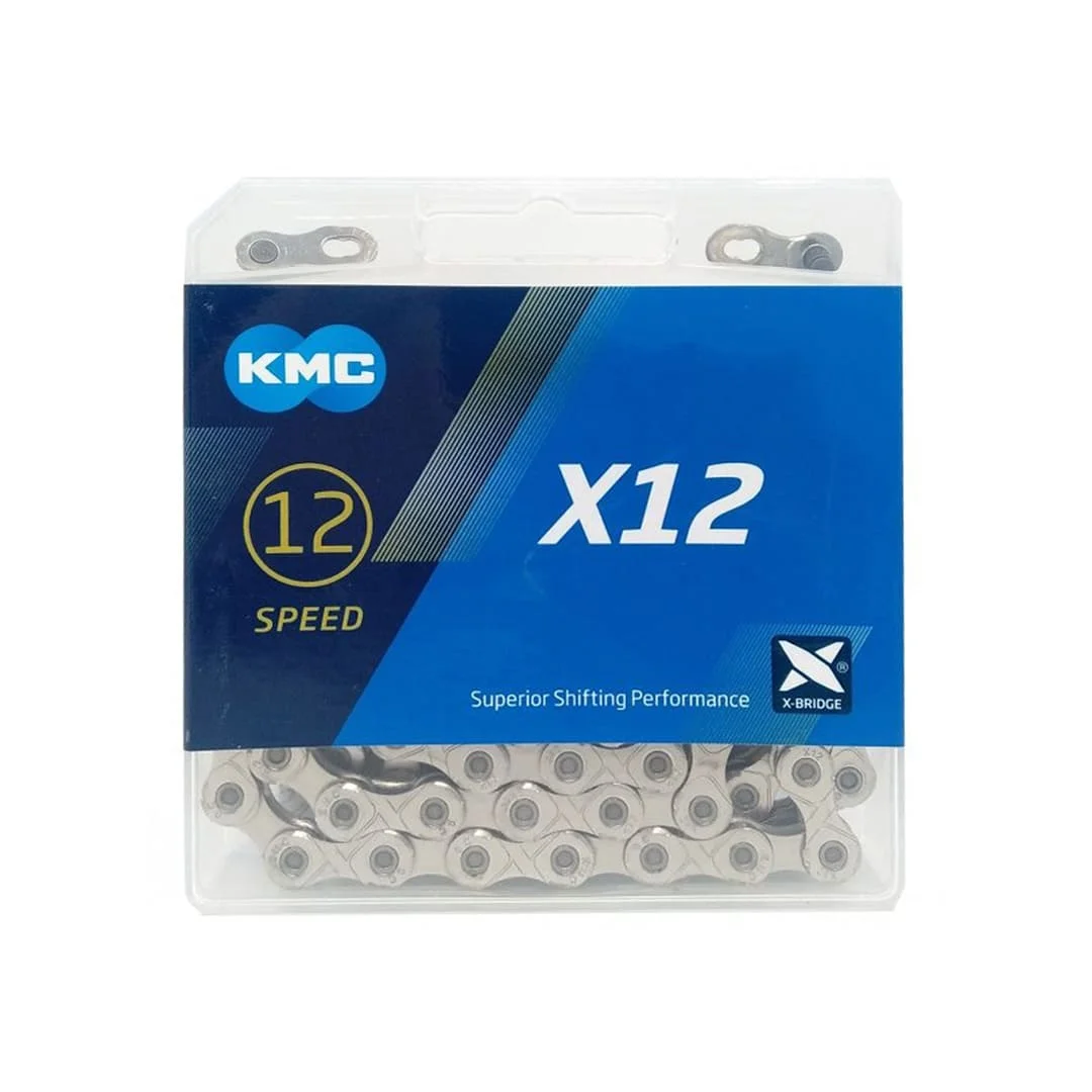 Corrente de Bicicleta Kmc X12 12v Prata