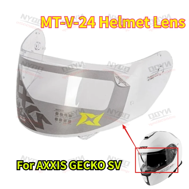 

Сменный визор для шлема MT-V-24, линза для AXXIS GECKO SV, профессиональные оригинальные запчасти и аксессуары для мотоциклетных шлемов