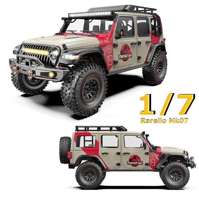 

1/7 Rarello MK07 Щеточный радиоуправляемый автомобиль, большой внедорожный альпинистский автомобиль, профессиональная модель внедорожника для скалолазания