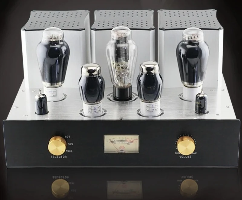 HIFI class amplifier,300B Single-ended tube amplifier,  rated power 10W + 10W, frequency response range: 20-25kHz