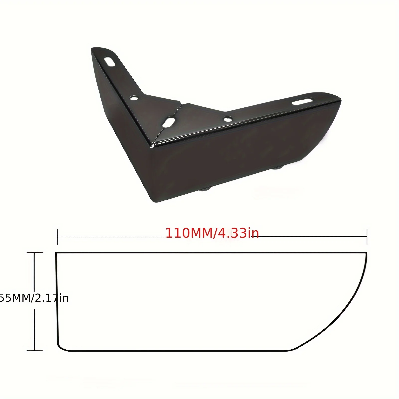4Pcs Durable Heavy Load Bearing Furniture Legs Metal Cabinet Three-pronged Feet Triangle Sofa Legs DIY Furniture Hardware Legs image 5