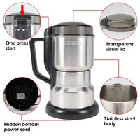 Grinder Household Mini Stainless Steel Electric Pulverizer Four Edged Blade 400W High Power Ultrafine Coffee Triturator