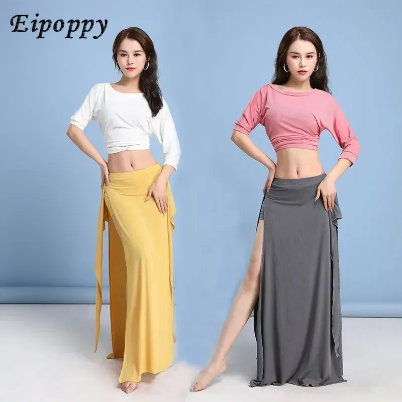 Women Long Skirt Goddess Oriental Dance Training Suit For Women Dancing Wear Practice Outfit