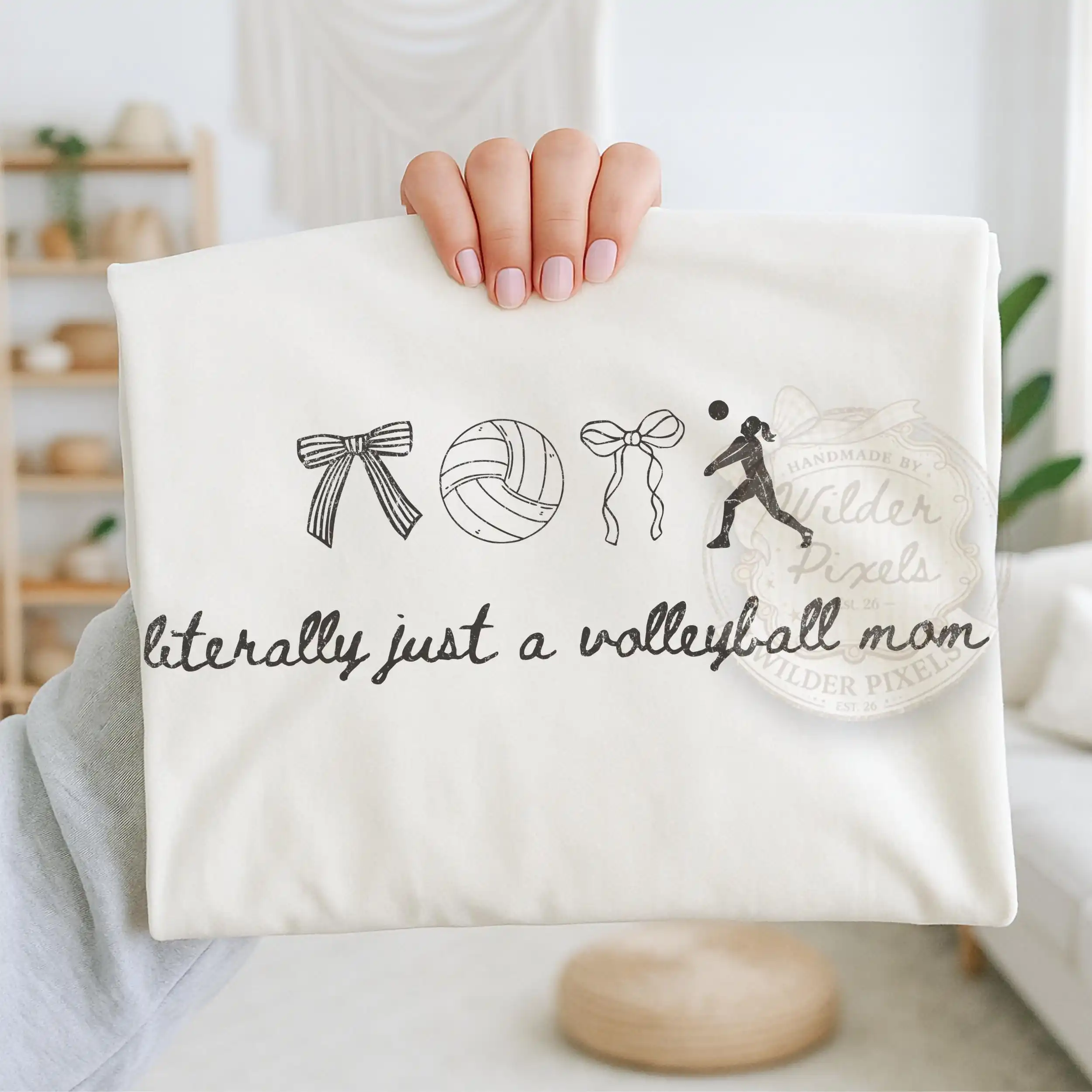 Literally Just A Volleyball Mom Shirt, Travel Volleyball Tournament Game Day Outfit Baller Moms, Beach American Ball Tee