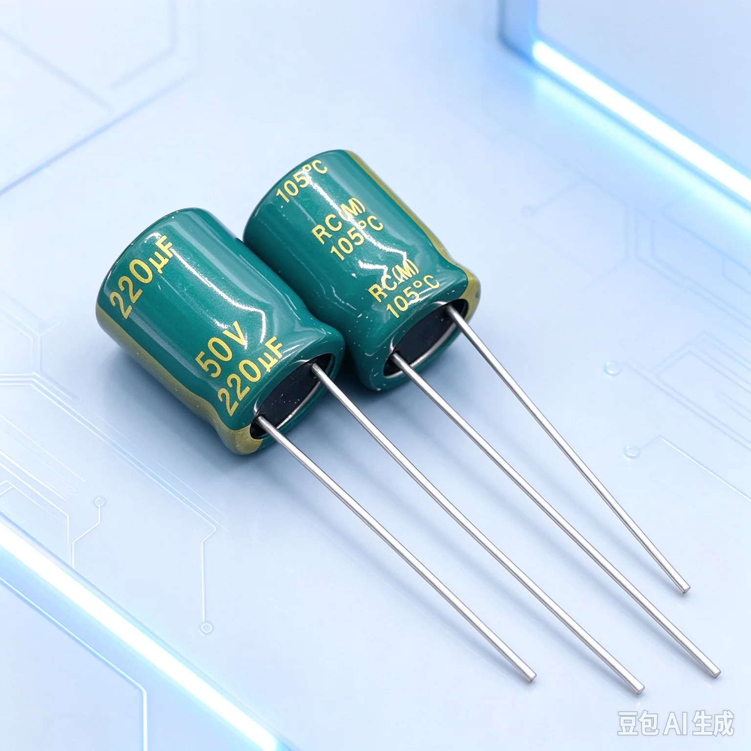 HighFreq for BERYL RC Aluminum Capacitor 220uF 50V 10x13  100pcs