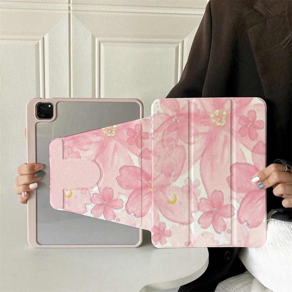 

360 ° Rotating Foldable Case to Easily Protect Your Pad: Compatible with iPad Air 6,Air 5,4,10,2024,air m3/a16 2025