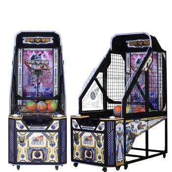 InteractiveVedio Kids Basketball Arcade Machine with Challenge Mode  Multiplayer Prize Features Coin Operated Game Machine