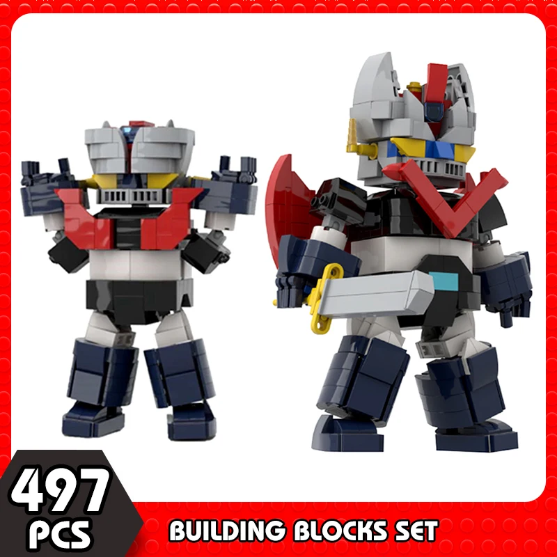 MOC Anime Figure Mazingered Z Goldoraked Robot Building Block Set Action Figure Mecha Constructor Brick Toys Gift