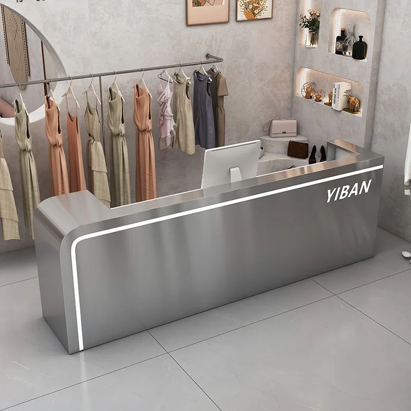 Industrial Service Luxury High-end Reception Desks Receptionist Elegant Reception Desks Design Muebles Schreibtisch Furniture