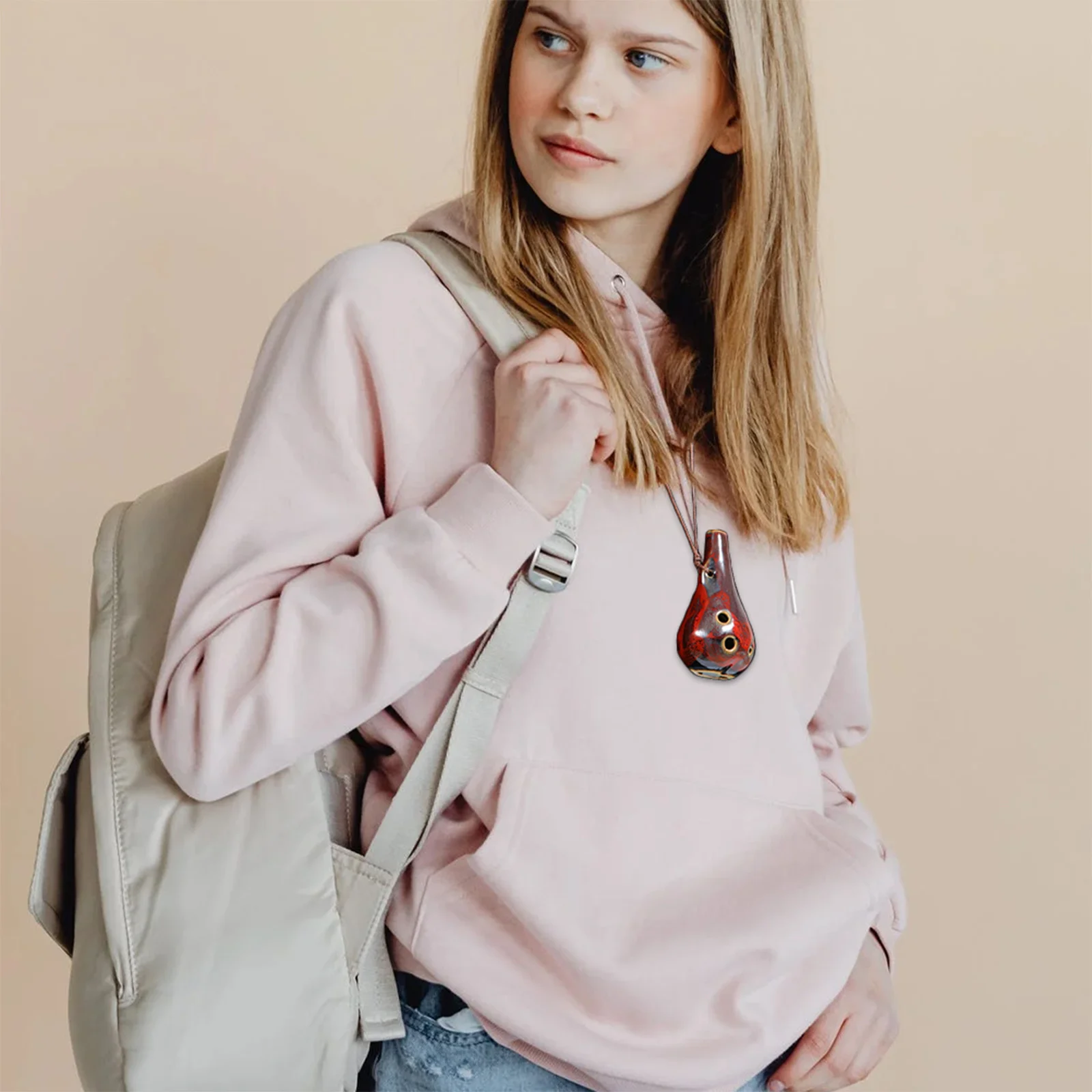 الأكرينا السيراميكية ذات 6 فتحات في أداة الرياح الصديقة للمبتدئين مع صوت رنين للتمرين والأداء