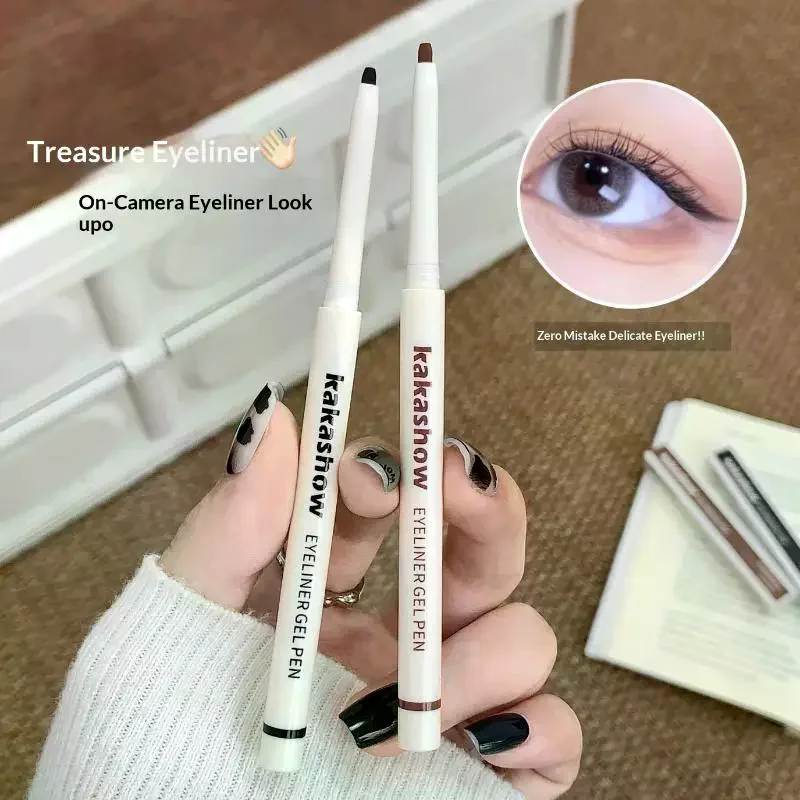 Eyeliner Gel Pencil Waterproof Smudge Proof Long Lasting For Daily Makeup Party Cosmetic Use