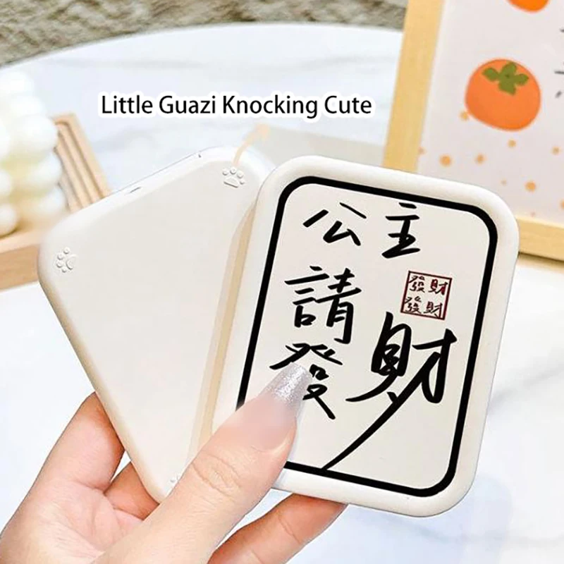 Chinese Style Flip-Top Folding Makeup Mirror Portable Pocket Mirror Women Rectangle Cosmetic Make Up Mirror With Comb