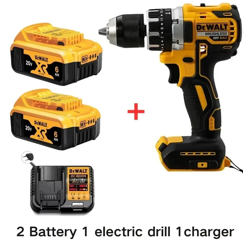 

DeWALT Original 20V/60V 2Ah 5Ah 6Ah 9Ah MAX FlexVolt Li-Ion Battery+electric drill for DeWALT Power Tool with Charger