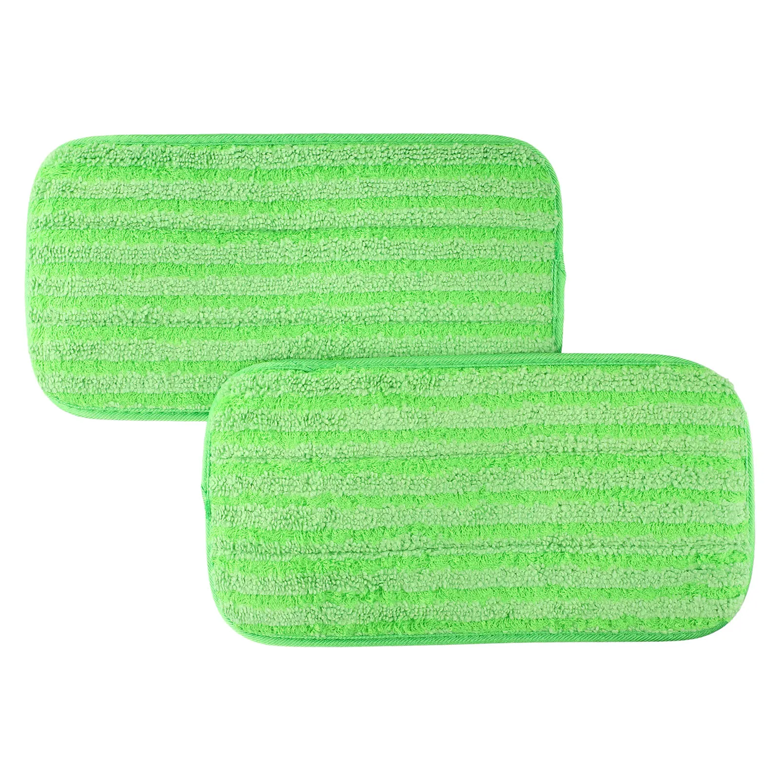 2 Pack 12 Inch Green Vacuum Cleaner Microfiber Reusable Mop Pads For Swiffer Wet Jet Sweeper Parts Vacuum Cleaner Replacement