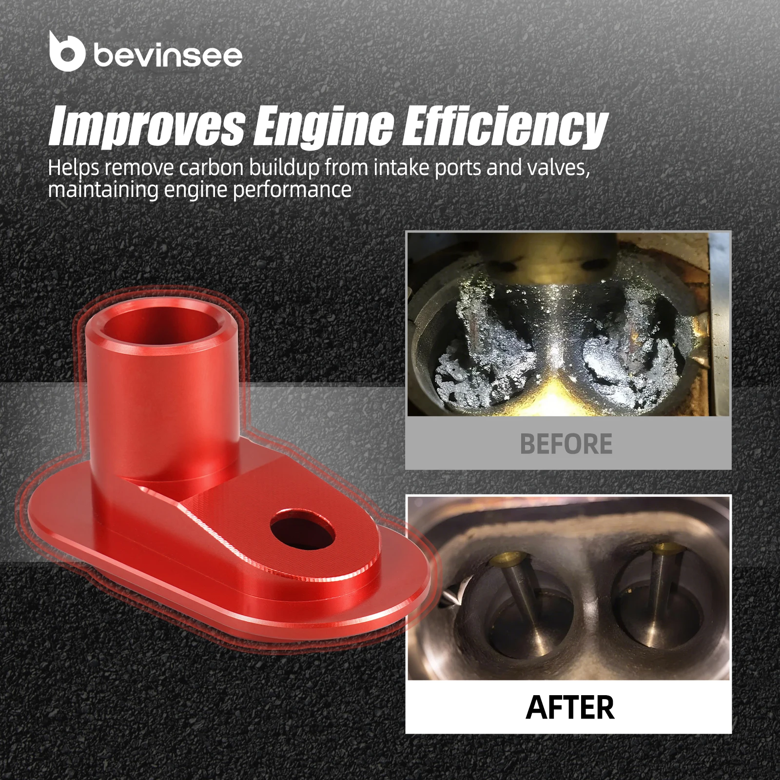 Aluminium Auto Carbon Reiniging Walnoot Blaster Adapter voor Volkswagen voor Audi S4 B8/S5/A6 C7/Q7 3.0TFSI Motor Inlaatklep