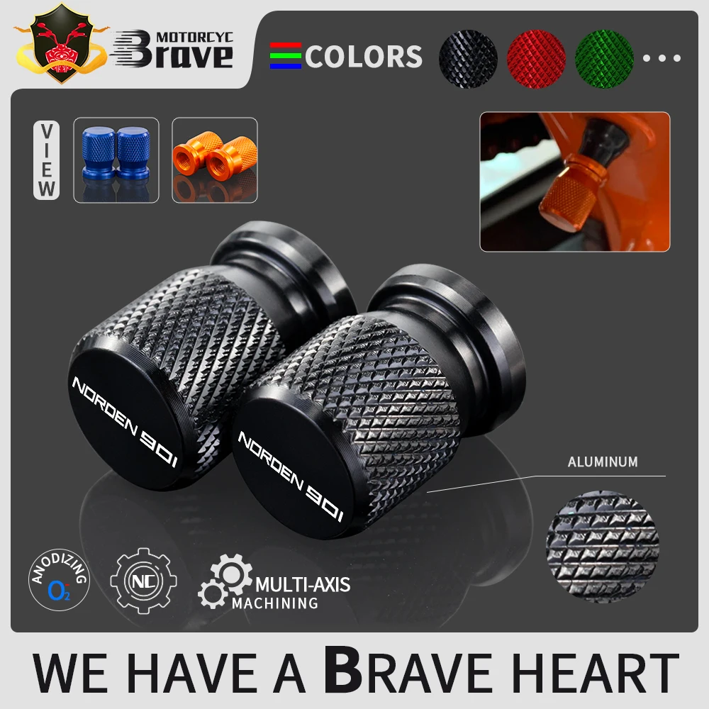 

Motorcycle Wheel Tire Valve Stem Caps Airtight Covers For Norden 901 norden901 NORDEN 901 2022 2023