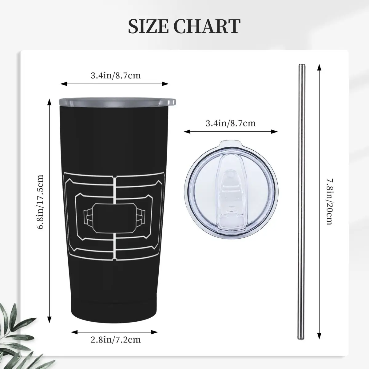 Rainbow 6 Siege Frost Trap Welcome Stainless Steel Tumbler Vacuum Insulated Mug Thermal Cold Cup Straws With Lid 20oz