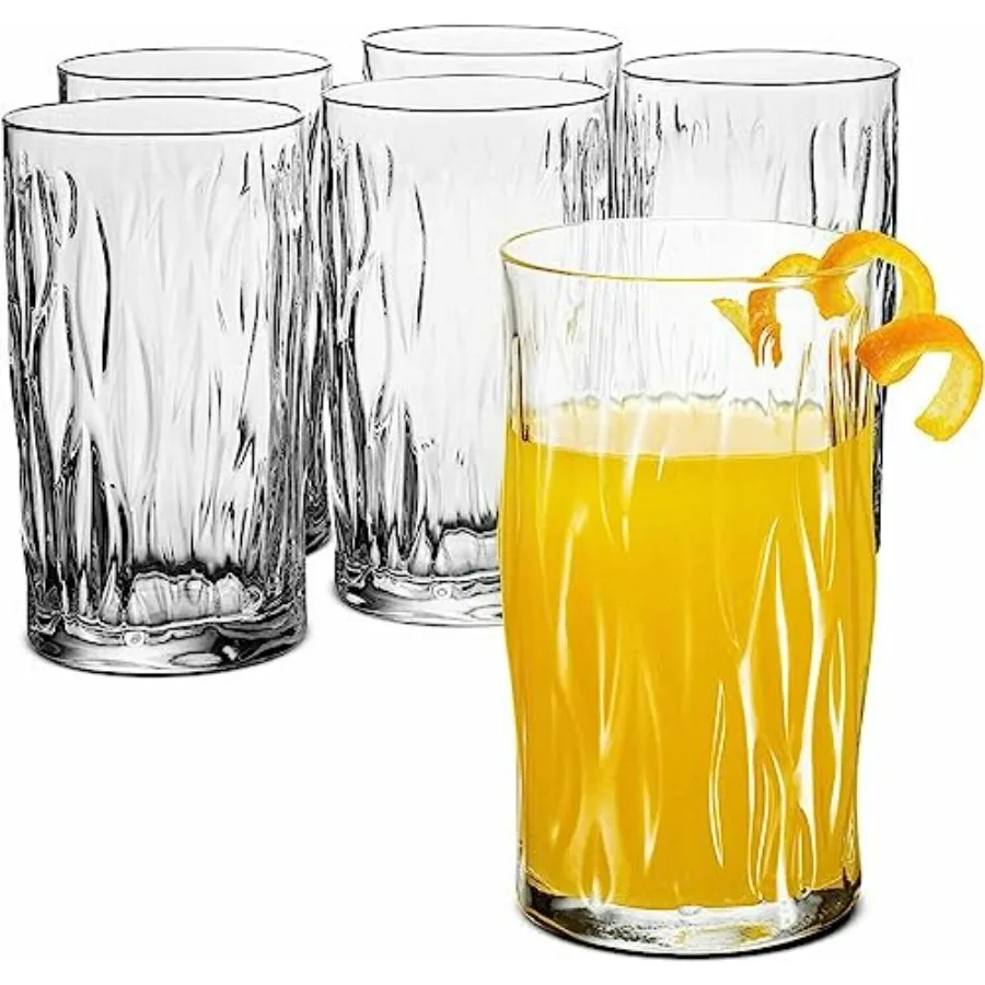 زجاج مبرد، طقم مكون من 6 قطع، 16.25 أونصة، شفاف #1