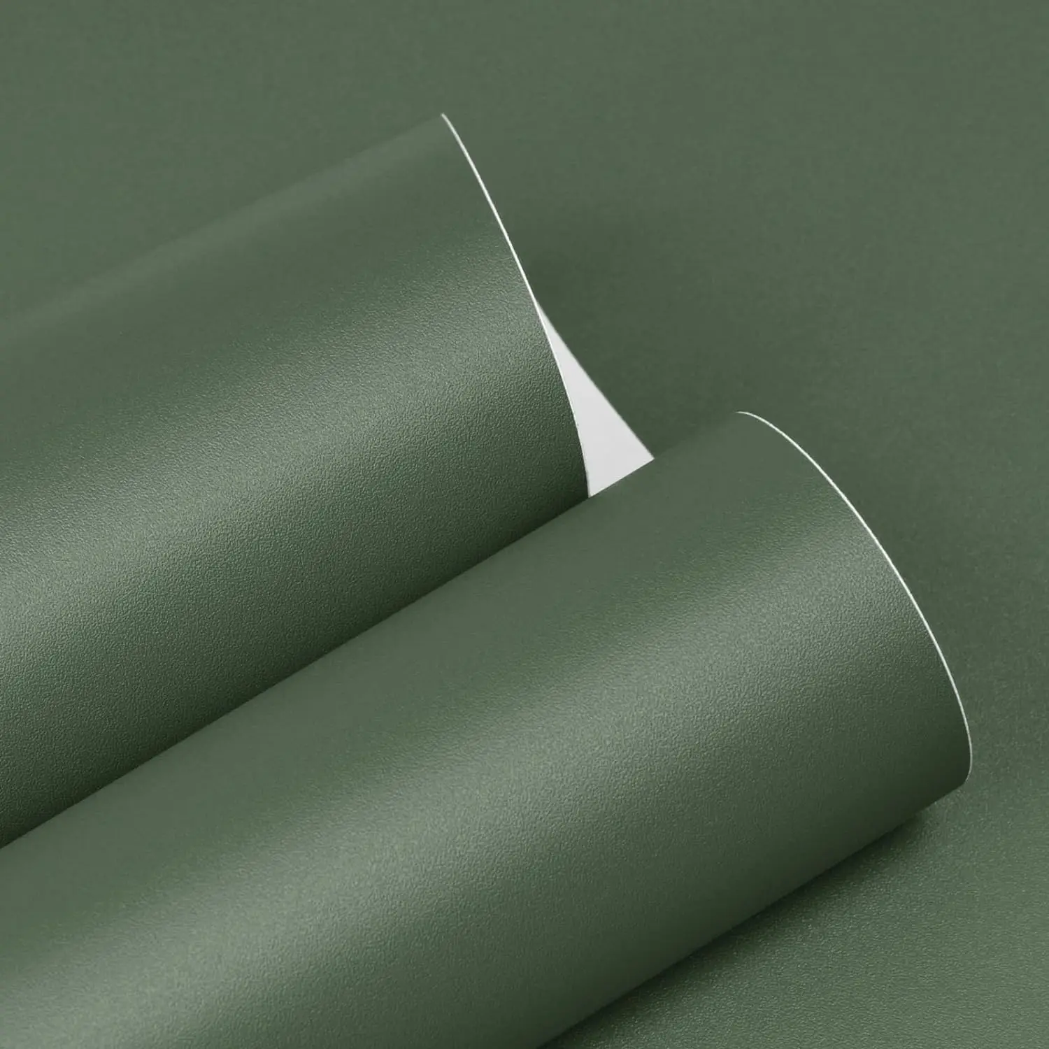 6M Green Wallpaper Peel and Stick Modern Solid Contact Paper for Cabinets Bedroom Wall Waterproof Self Stick Wall Paper Decor