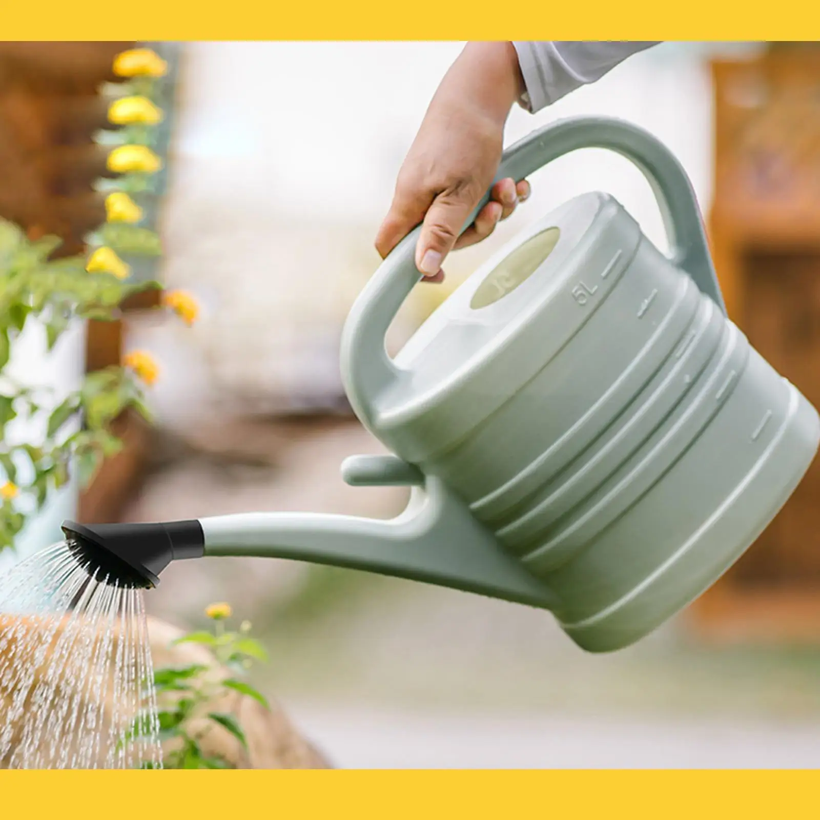 

Watering Can 5L Lightweight Large Mouth Opening Indoor Garden Plant Accessories Garden Watering Pot for ers Vegetables