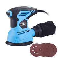 Electric Random Orbital Sander Dust Collection Variable Speed Woodworking Rotary Sanding Machine Tools, 5 Sandpapers, 230V, 300W