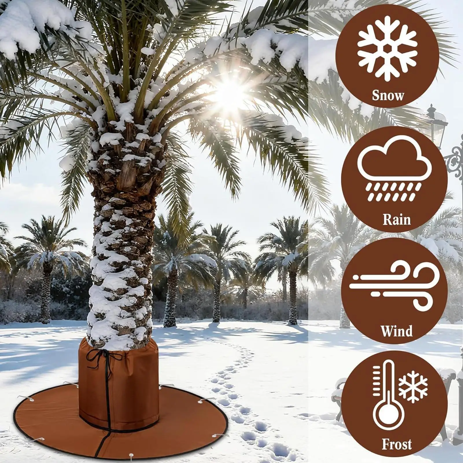 

Tree Root Winter Protection Trunk Freeze Barrier Plant Root Frost Cover For Winter Outdoor Backyard Lawn Garden Landscape