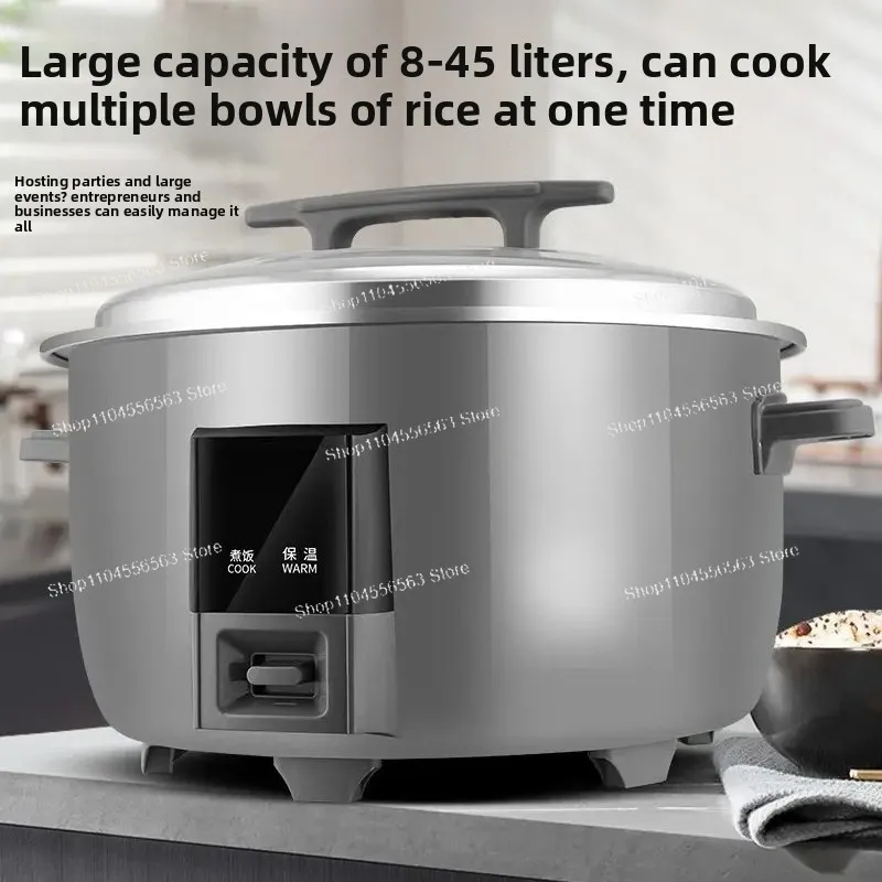 ​​Commercial Rice Cooker Large Capacity Non-Stick Pot, 20-Cup Hotel & Canteen Electric Steamer for Construction Site & Home Use