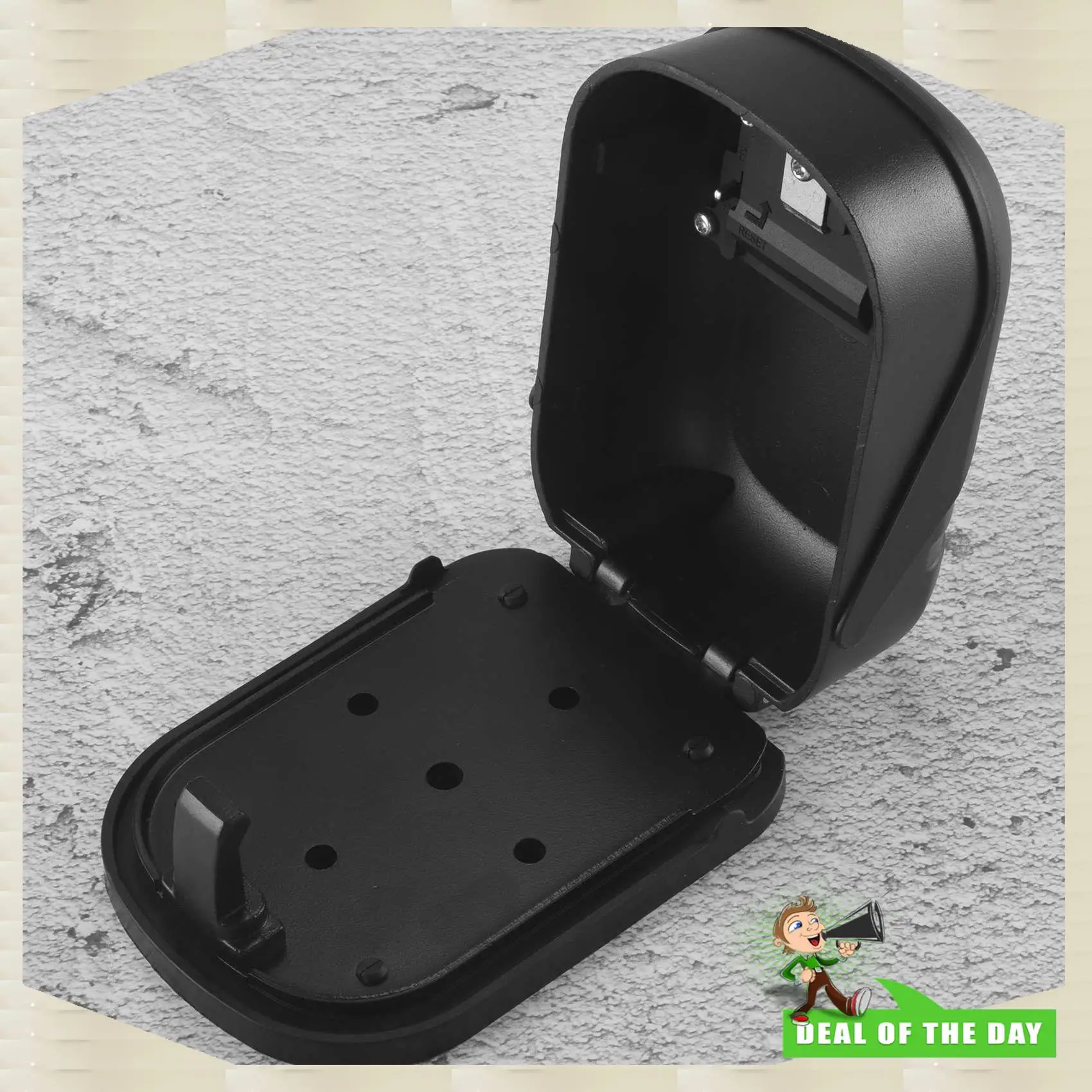 24-Hour Delivery Key Lock Box Wall Mount 4 Digit Combination Weatherproof Key Storage Lock Box, Large Capacity Security Combo Lo