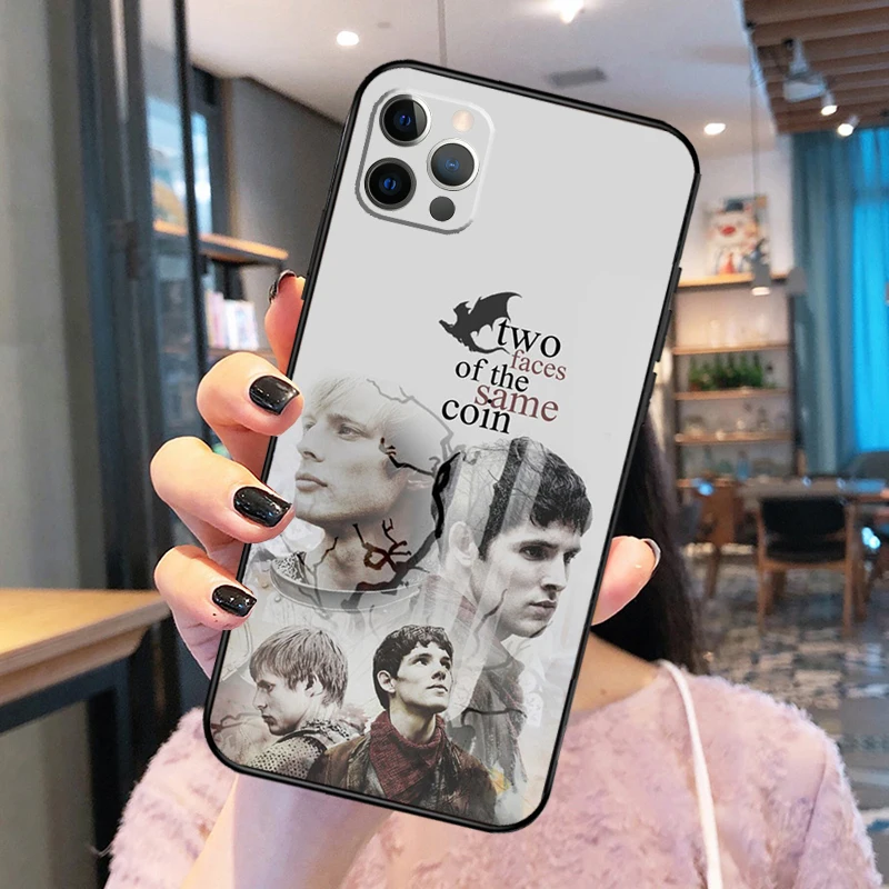 TV Series Merlin Phone Case For iPhone 14 15 16 13 12 11 Pro Max mini XR X XS Max Plus Back Cover