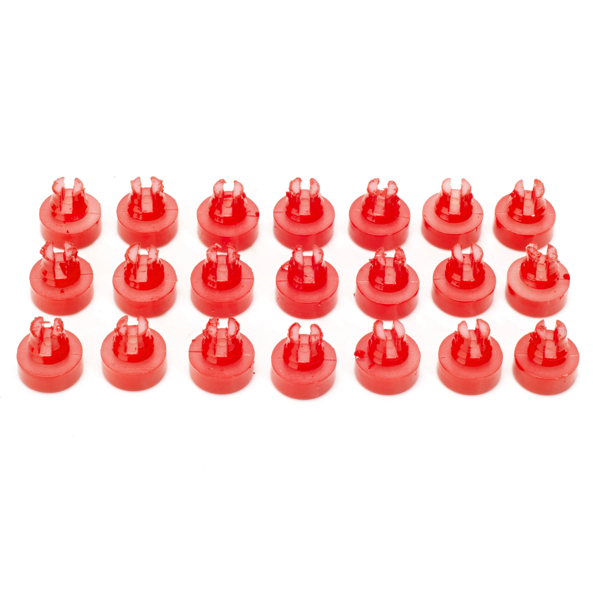 100pcs Wheel Rivets Nuts For Universal Rim Cap Lip Screw Bolt Tires Replacement Decoration Car Styling Tunning Parts ABS Red