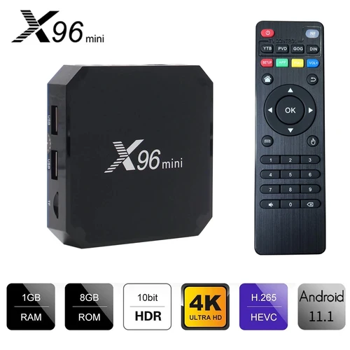 Imagen 1 del producto Original X96 mini Android 11,0 Smart TV Box Quad Core 2GB 16GB WiFi reproductor multimedia X96mini decodificador 1G 8G