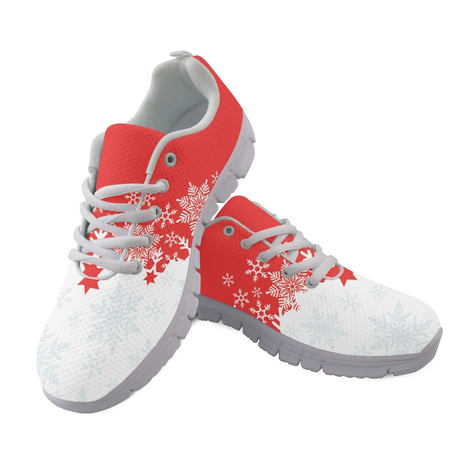 Coloranimal Christmas Snowflake Mesh & EVA Sole Women Running Shoes Anti-Slip Walking Shoes for Womens 2026 Trending