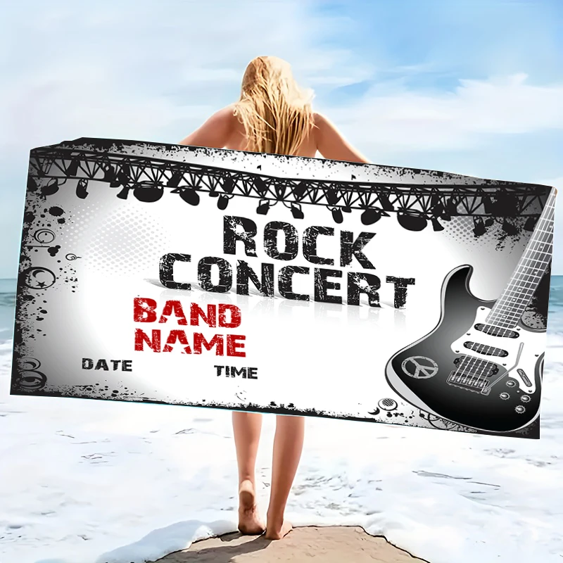 

Personalized Beach Towel Custom Name/Logo Oversized Microfiber Quick-Dry Towel Summer Party Gift for Beach Swimming Bath Sports
