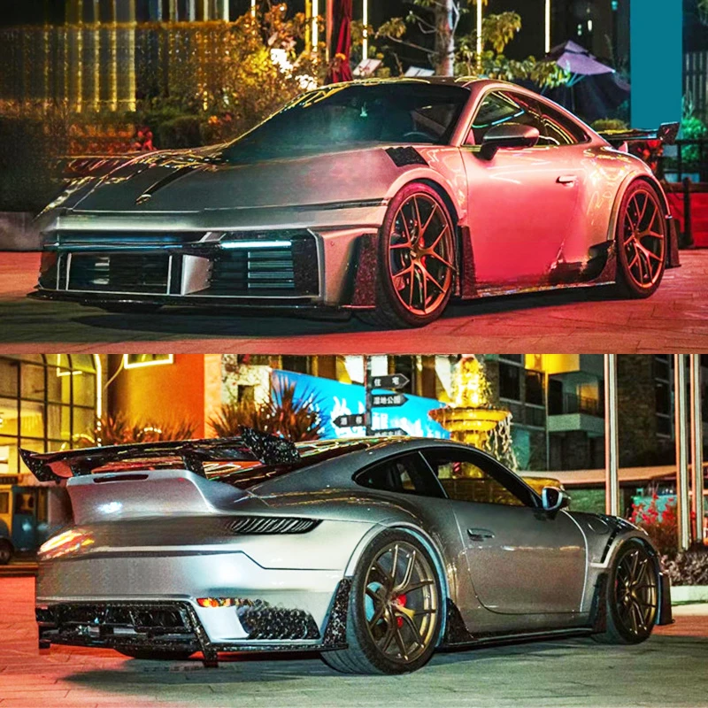 Dry Carbon Fiber Rear Wing Spoiler Fit For 992