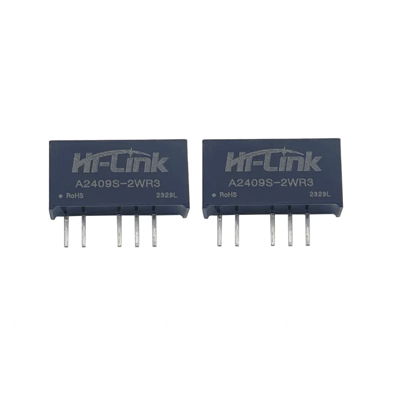 Hi-LINK, новый двойной выход, 10 шт./партия, Φ 21,6 ~ 26,4 V 24V DC to 2W 9V, A2409S-2WR3 DC модуль преобразователя источника питания