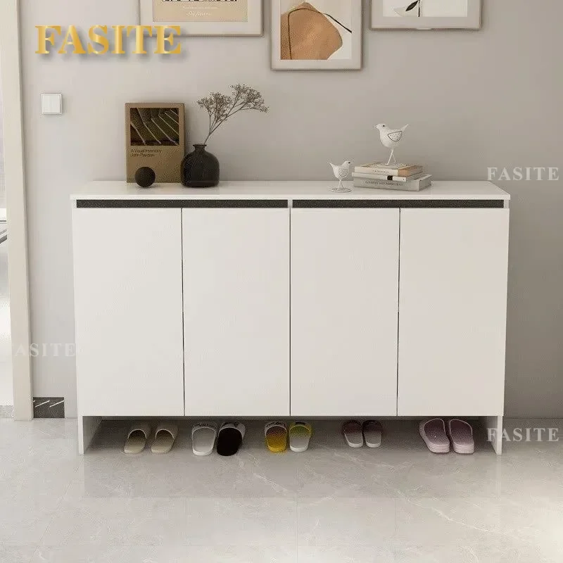 For Home Aluminum Alloy Shoe Cabinet Honeycomb Panel Storage Locker Waterproof Sunscreen Formaldehyde Free Outdoor Entrance