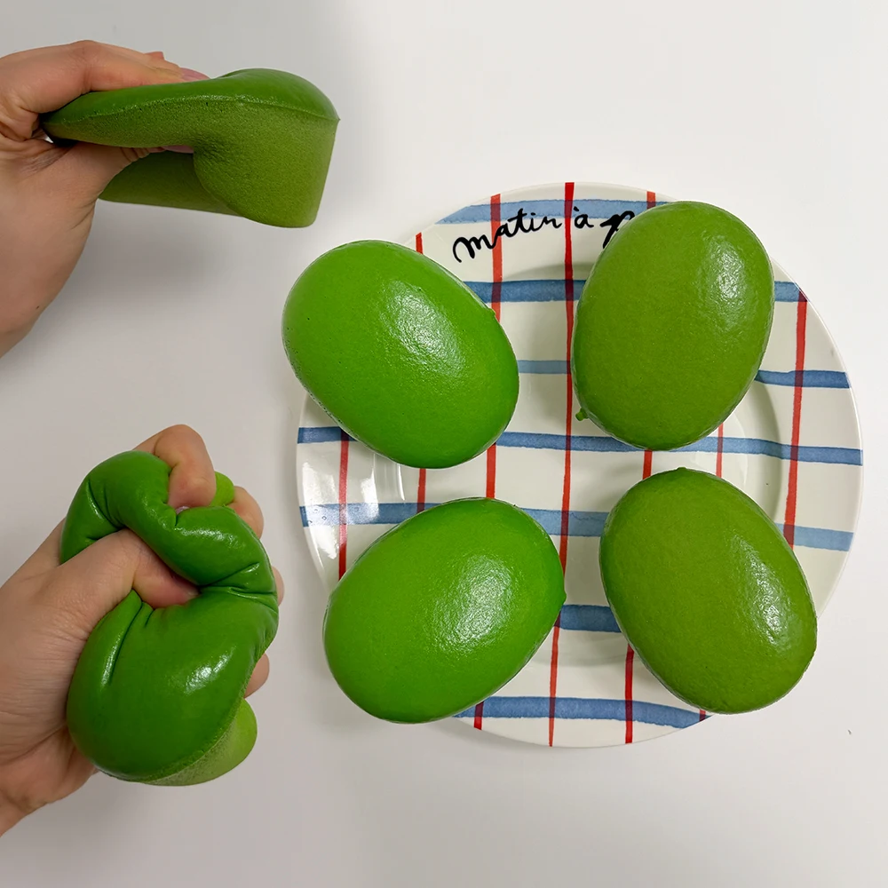 [Glutinous Rice Bread/Juicy Glaze] Yoon-Ki Melon Rice Bread Bread Squishy Ball Stress Relief Soft Hand Healing Item Fruit