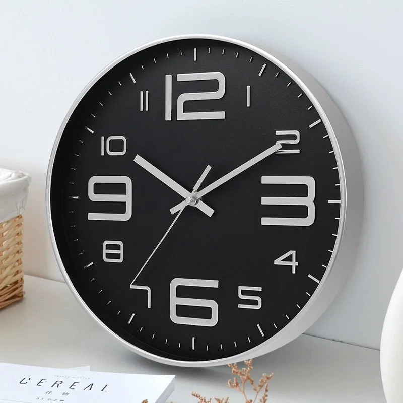 Modern simple clock wall clock living room art net red silent clock Fashion light personality decorated quartz clock