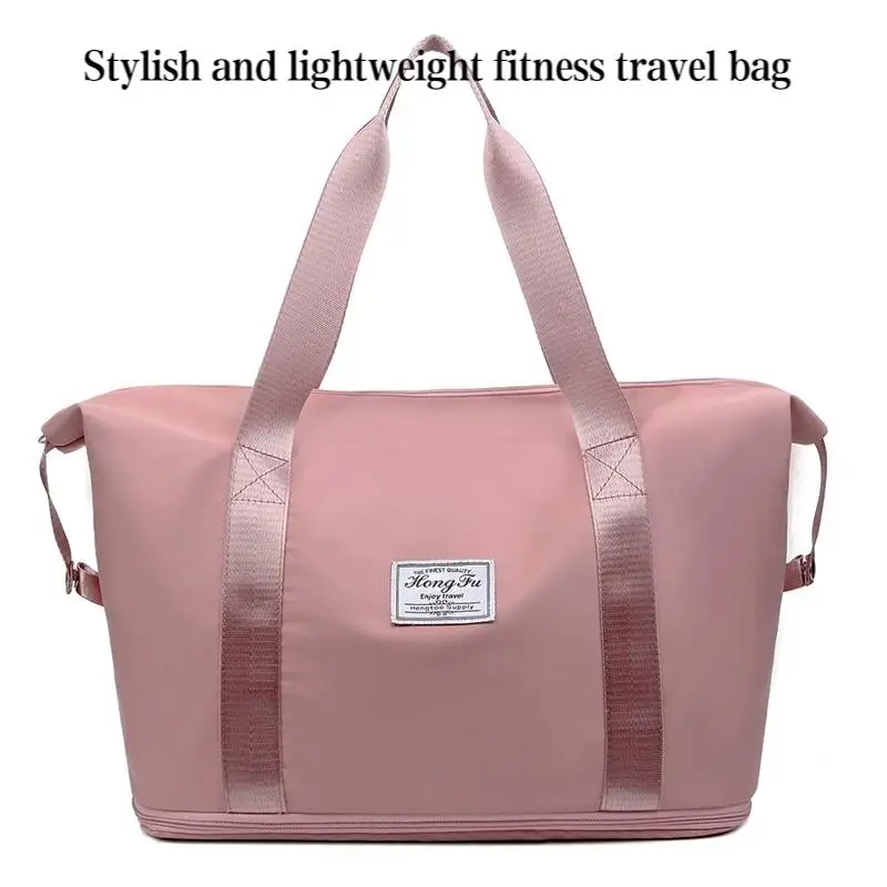 Erweiterbare Große Reisetasche, Wasserabweisende Sport- und Fitness-Handtasche, Lässige Reisetasche – Detail 1