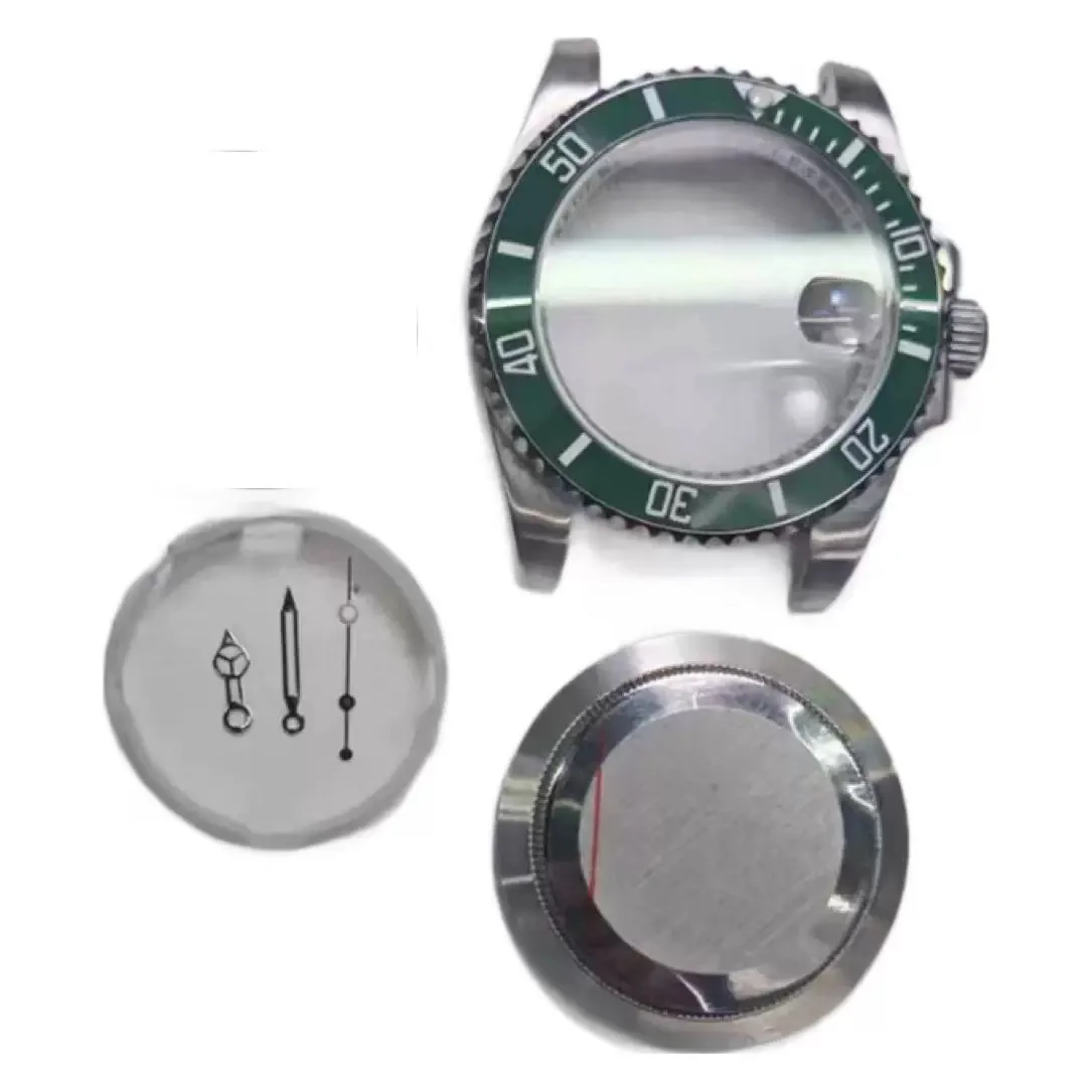 Watch accessories 40mm yacht magnifying glass sapphire mirror stainless steel case suitable for nh35/nh36/nh70 watch tools