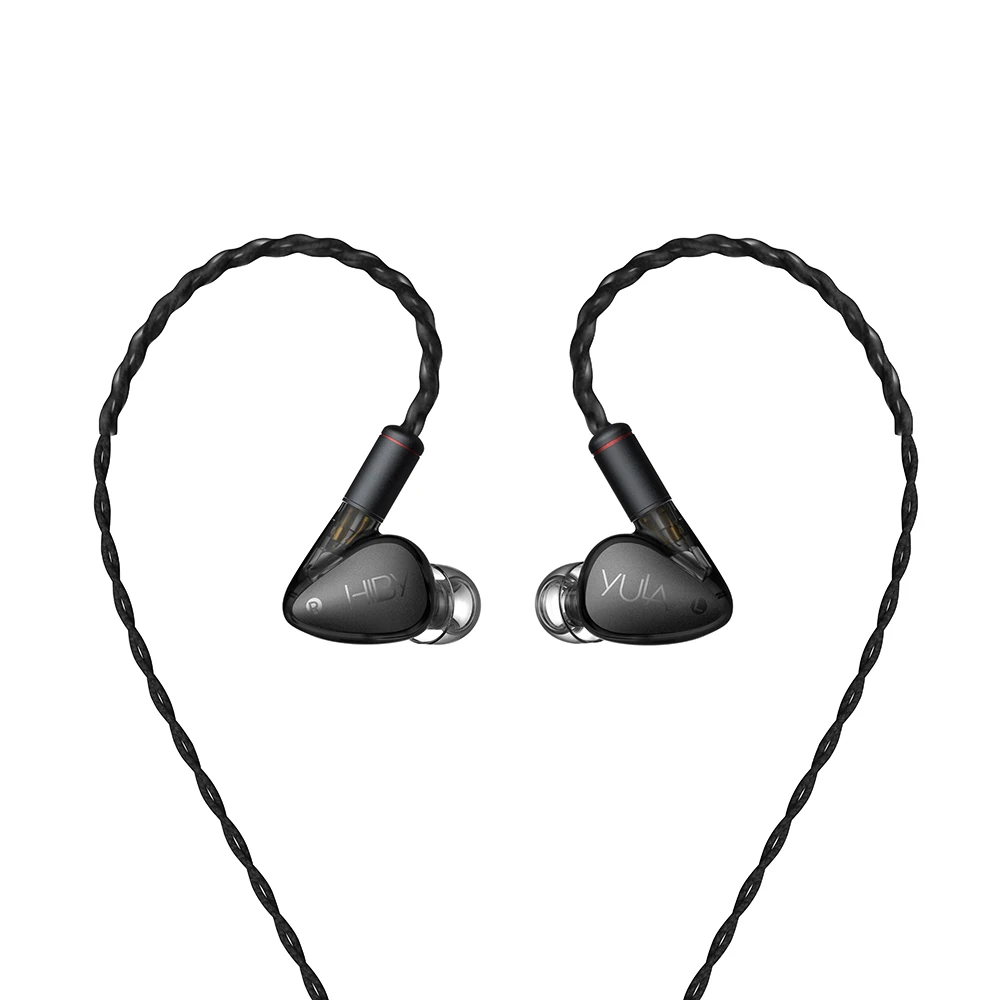 HiBy YULA 10mm 다이나믹 하이파이 이어폰 PEEK 다이어프램 듀얼 마그네틱 코어 듀얼 어쿠스틱 챔버 알루미늄 합금 CNC 224 OFC 와이어