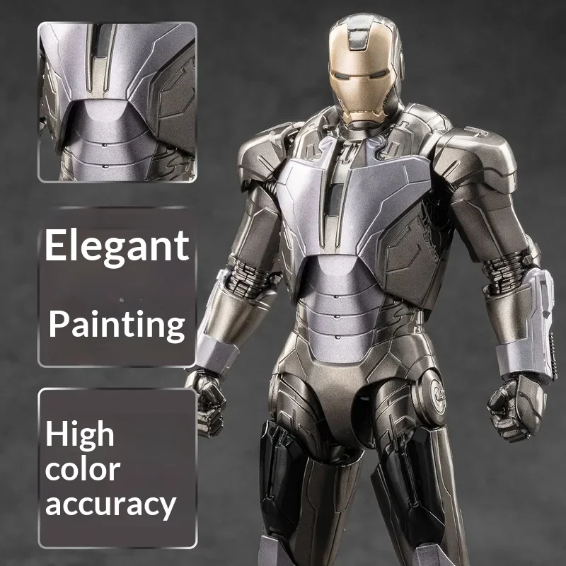 Genuine Licensed Zd Toys Iron Man Mk13 Articulated Action Figure, Collectible Desktop Ornament Model Toy, Nice Gift For Fans view 2
