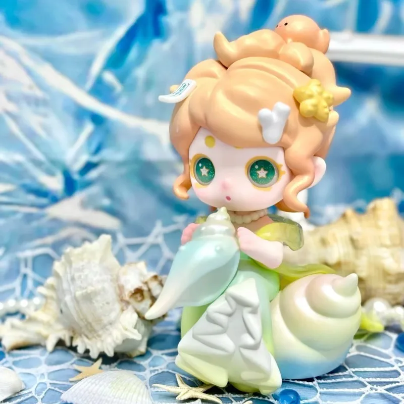 شبح كينو الحقيقي على سلسلة نسيم البحر ثلاثة أجيال من الصندوق العمياء ألعاب يدوية الصنع دمية لطيفة هدية زينة لسطح المكتب