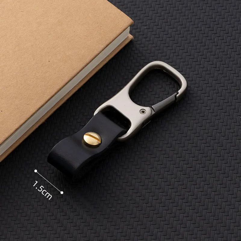 Genuine Leather Key Smart Keychain for Car Key Handmade Wallet DIY Car Keychain EDC Pocket Key Holder Organizer Brand Quality