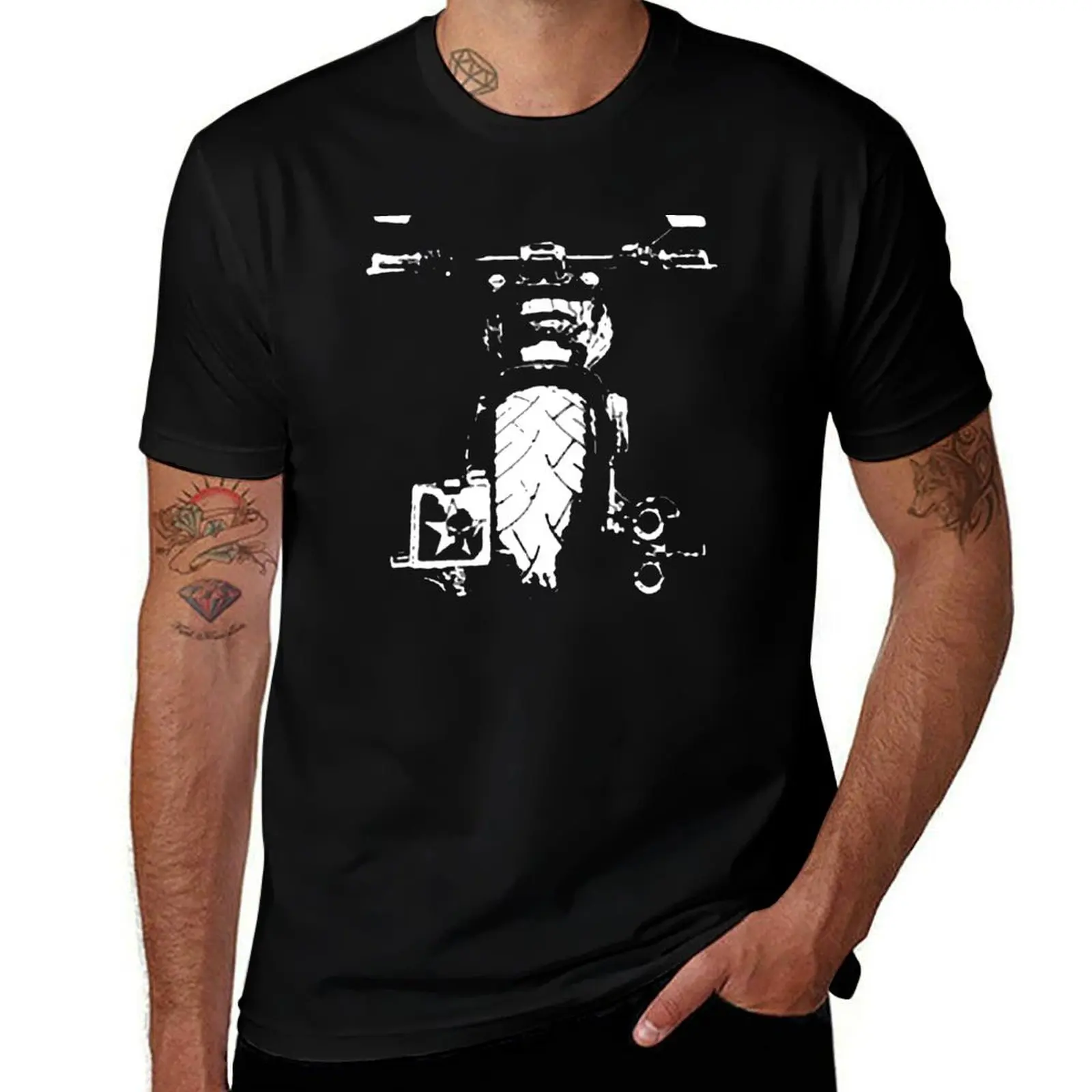 

Breakout - vintage look - motorcycle custom chopper biker T-Shirt t shirts for man pack cotton T-Shirt