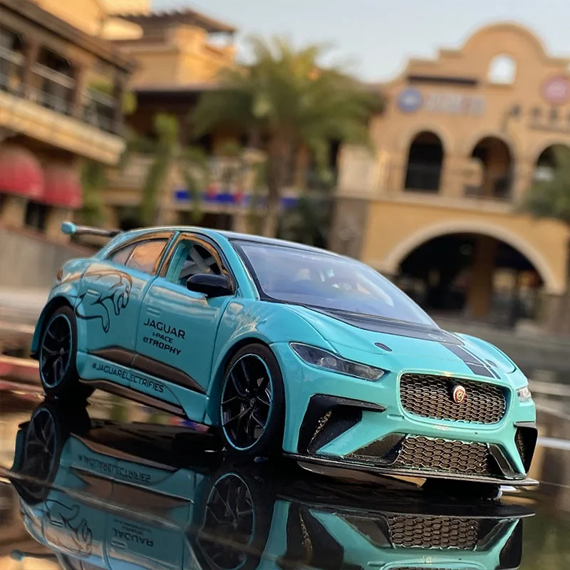 NEW 1:32 Jaguar I PACE Alloy Racing Car Model Diecasts & Toy Vehicles Simulation Metal Toy Car Model Sound Light Toy Gift