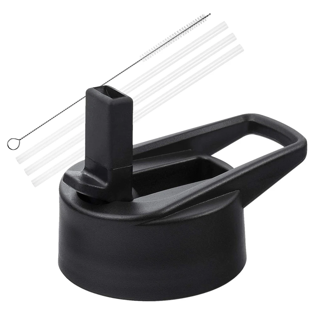 Straw Lid Compatible for Hydro Flask Wide Mouth Water Bottle Flip Straw  Straws Top Replacement Lids