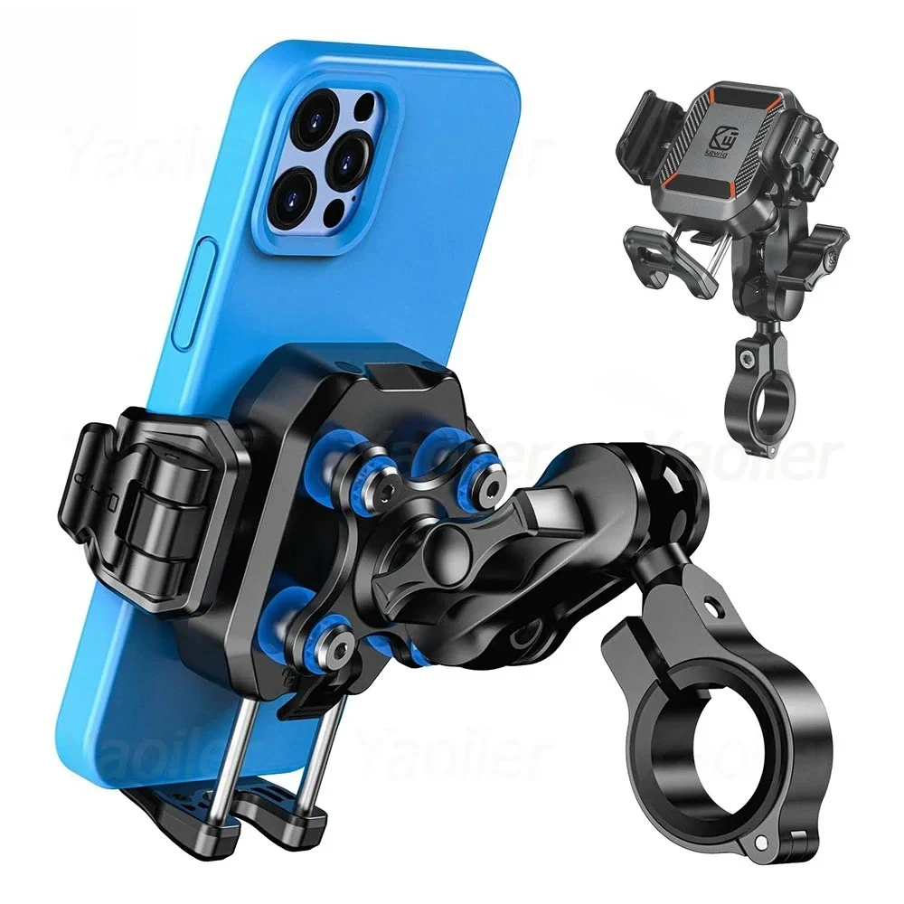 

Держатель для телефона на мотоцикле с гашением вибрации, держатель для мобильного телефона, велосипед, скутер, квадроцикл, навигация, аксессуары для мотоциклов