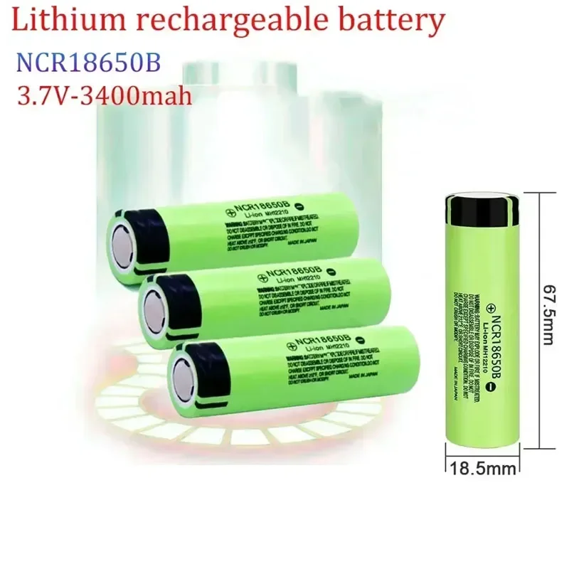 1-20pcs 3.7V 18650 3400mah rechargeable battery 18650 lithium rechargeable battery for lamp power bank flashlight toy car camera