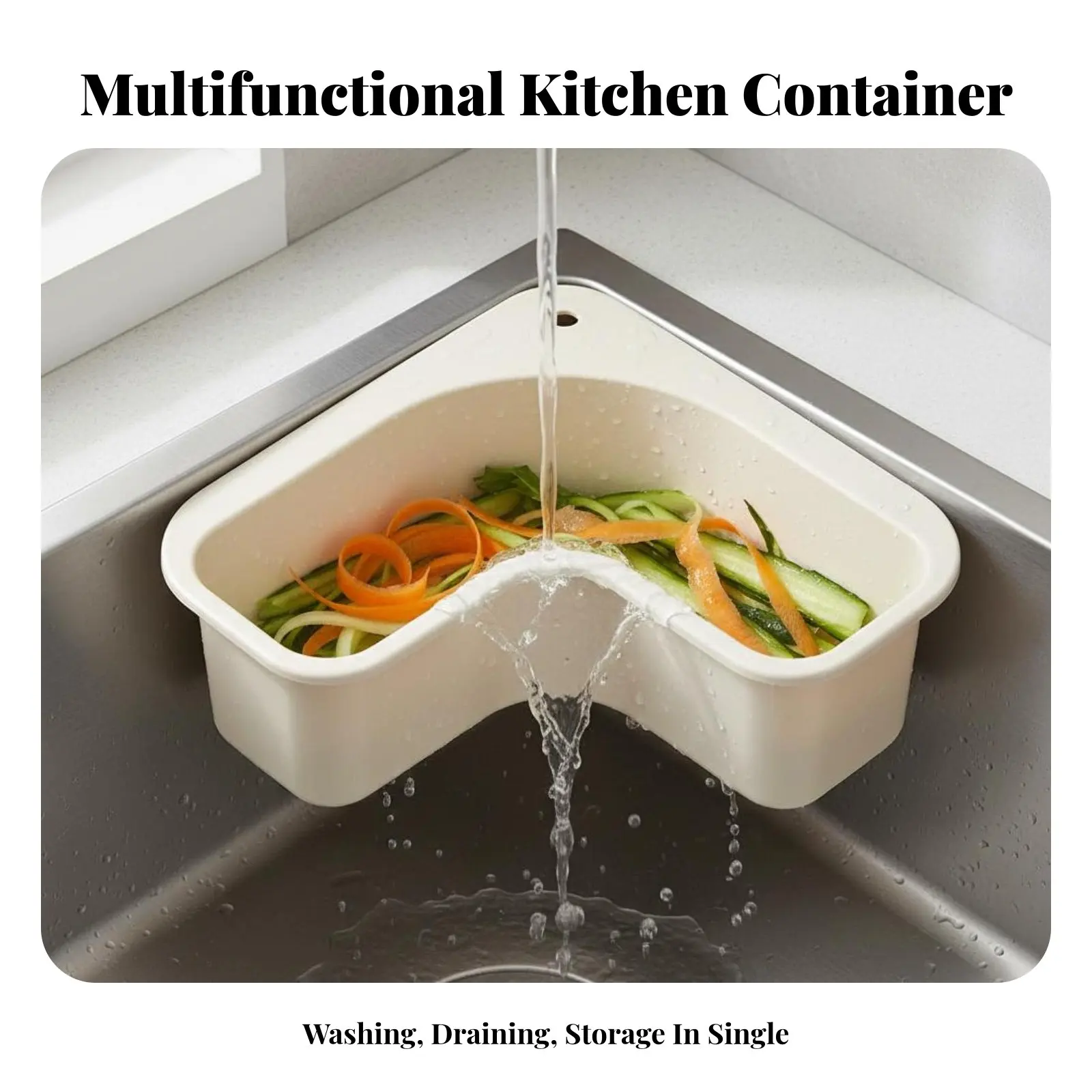 

Дренажный фильтр для раковины: быстрое сливание, универсальный, для мытья овощей, простой в использовании, прочный